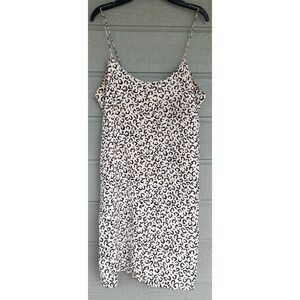 Tibi Womens 100% Silk Cheetah Print Slip Dress Size 2 FLAWED